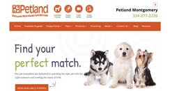 Desktop Screenshot of petlandmontgomery.com